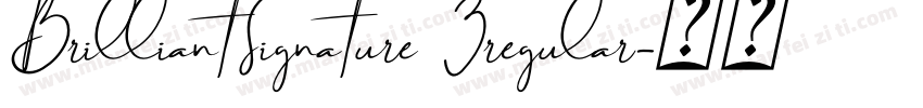 BrilliantSignature 3regular字体转换